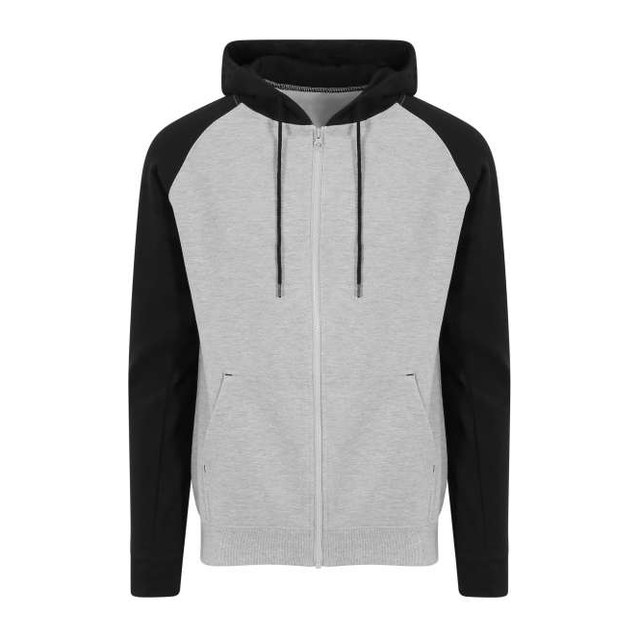 Baseball Zoodie – Heather Grey/Jet Black