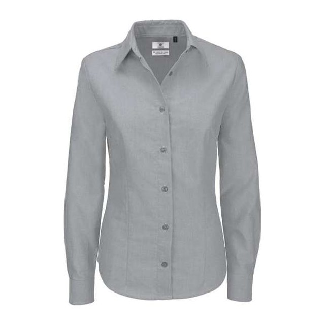 B&C Oxford LSL /Women – Silver Moon