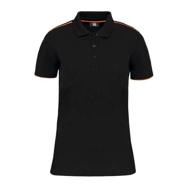 Ladies' Short-Sleeved Contrasting Daytoday Polo Shirt