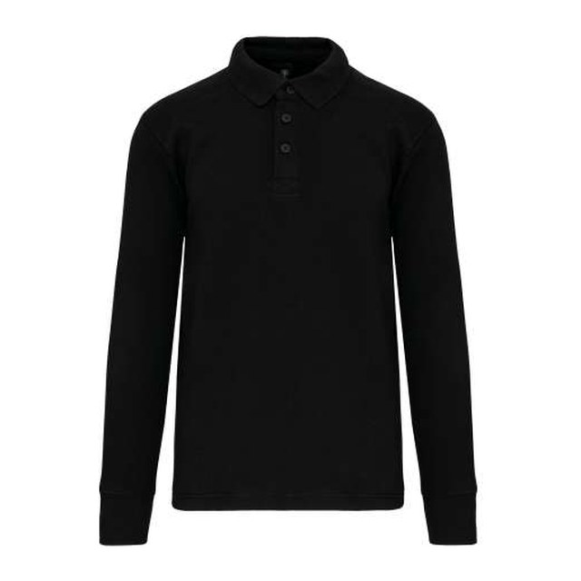 Polo Neck Sweatshirt – Black