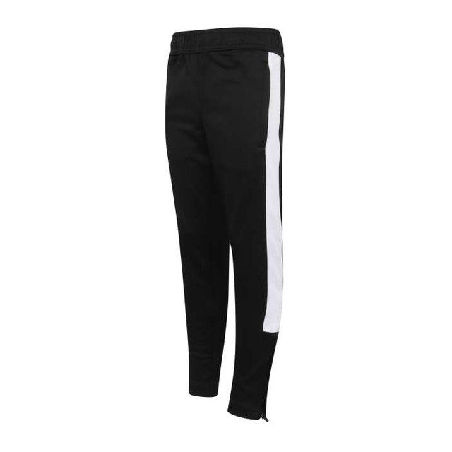 Kids' Knitted Tracksuit Pants – Black/White