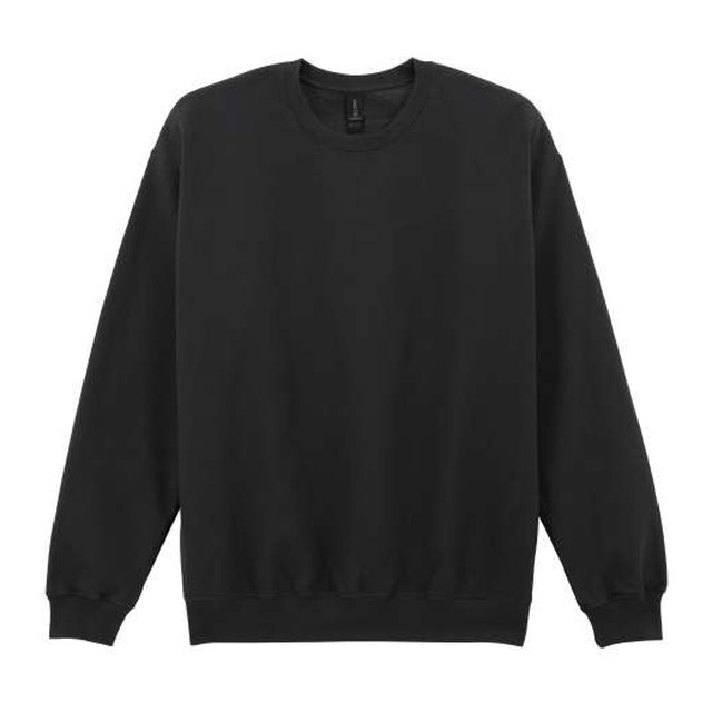 Softstyle™ Midweight Fleece Adult Crewneck – Black