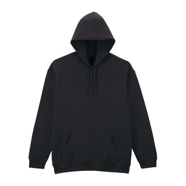 Softstyle™ Midweight Fleece Adult Hoodie – Black