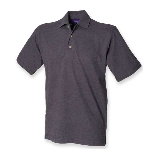 Men's Classic Cotton Pique Polo Shirt – Charcoal