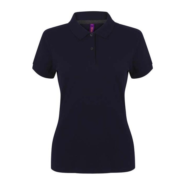 Ladies' Micro-Fine Cotton Pique Polo Shirt – Navy