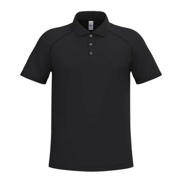 Men's Basic Polyester Polo Shirt – Ideal Black