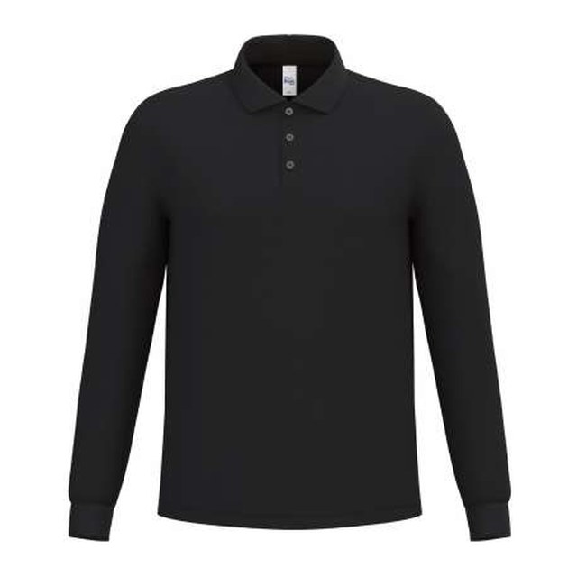 Men's Pique Long-Sleeves Polo Shirt