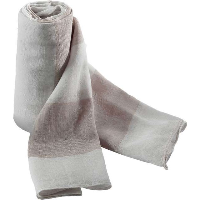 Cheche Scarf – Beige/White