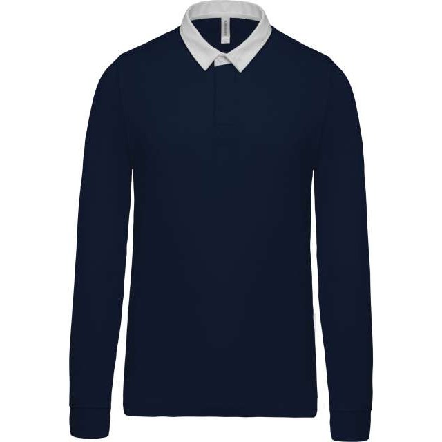 Rugby Polo Shirt – Navy/White