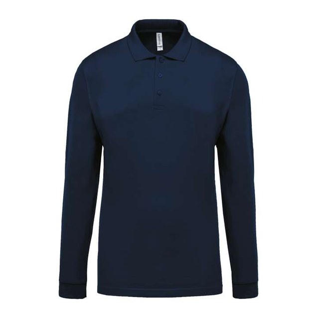 Men's Long-Sleeved Piqué Polo Shirt