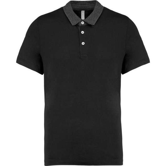 Men's Two-Tone Jersey Polo Shirt