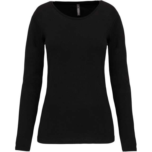 Ladies Long-Sleeved Crew Neck T-Shirt