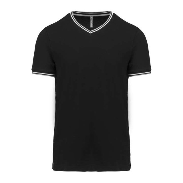 Men's Piqué Knit V-Neck T-Shirt