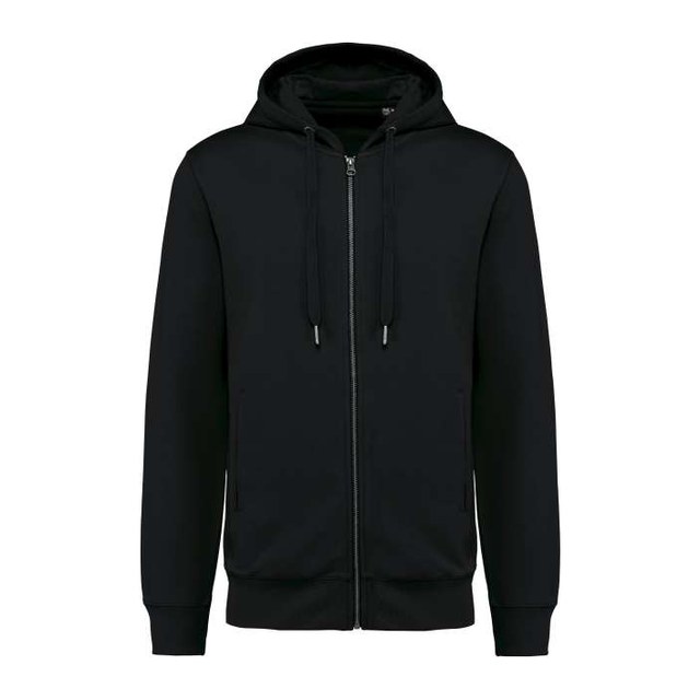 Unisex Eco-Friendly French Terry Zipped Hooded Sweatshirt