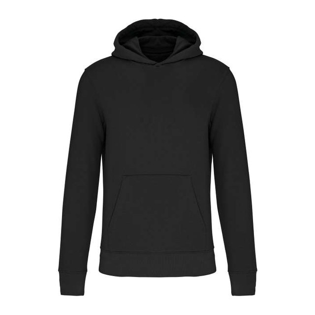 Kids' Eco-Friendly Hooded Sweatshirt – Black