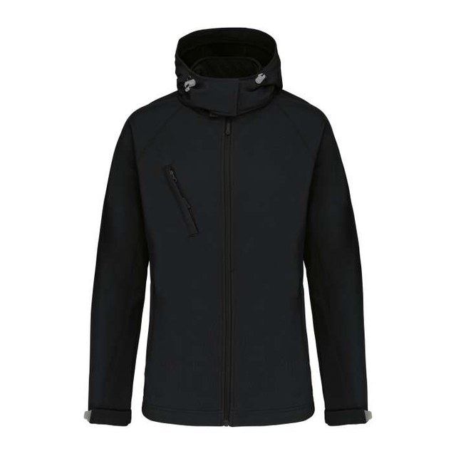 Ladies' Detachable Hooded Softshell Jacket