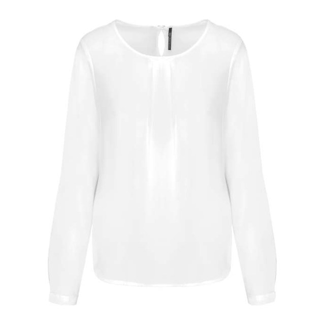 Ladies' Long-Sleeved Crepe Blouse