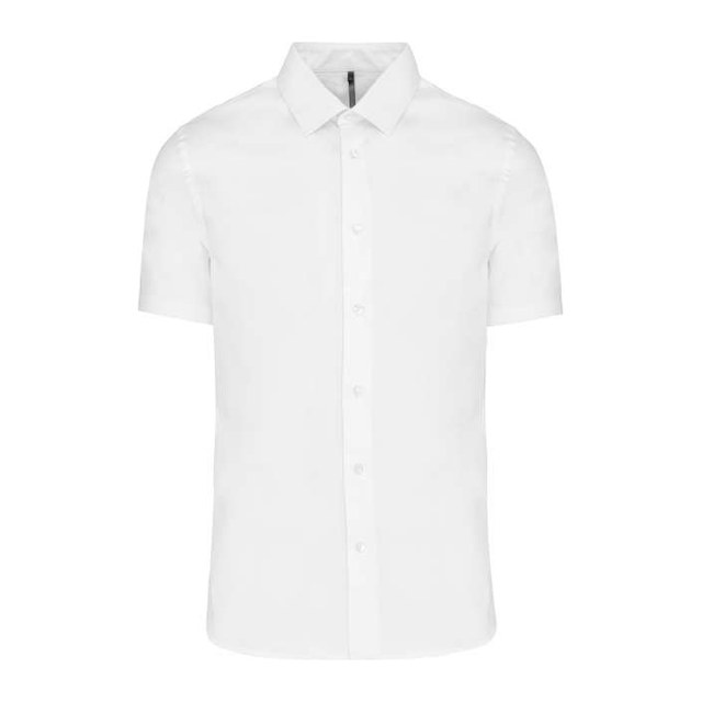 Short-Sleeved Cotton/Elastane Shirt