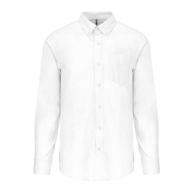 Men's Long-Sleeved Oxford Shirt