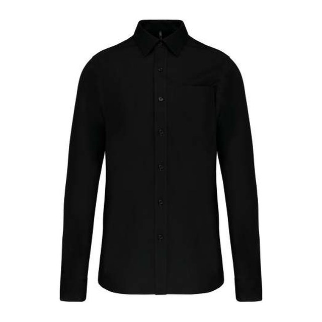 Men's Long-Sleeved Cotton Poplin Shirt