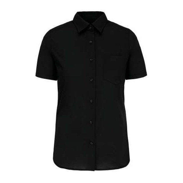 Ladies' Short-Sleeved Cotton Poplin Shirt