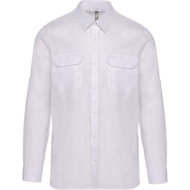 Men's Long-Sleeved Safari Shirt
