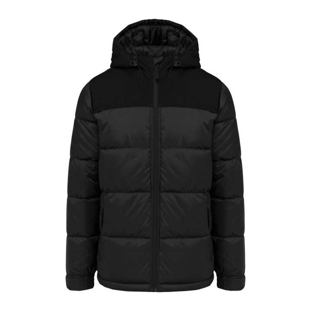 Unisex Bi-Tone Padded Jacket With Hood
