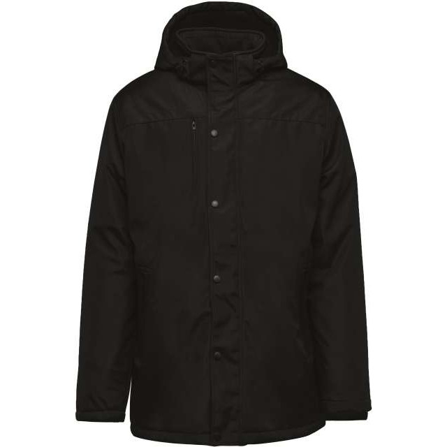 Parka With Removable Hood – Black