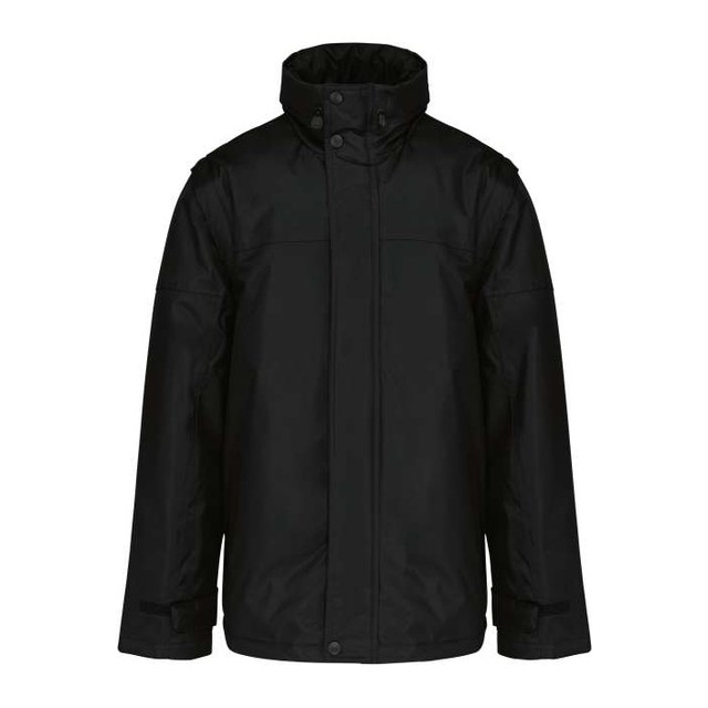 Factory - Detachable-Sleeved Blouson Jacket – Black