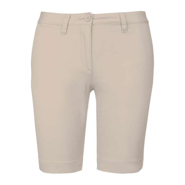 Ladies' Chino Bermuda Shorts – Beige