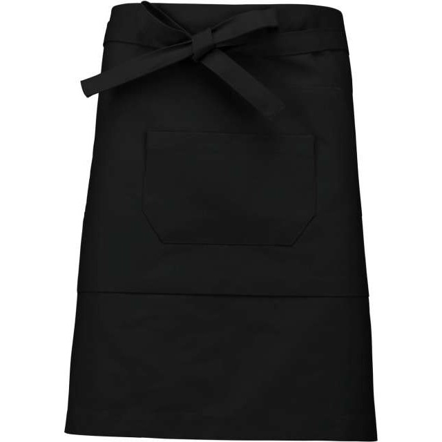 Polycotton Mid-Length Apron – Black