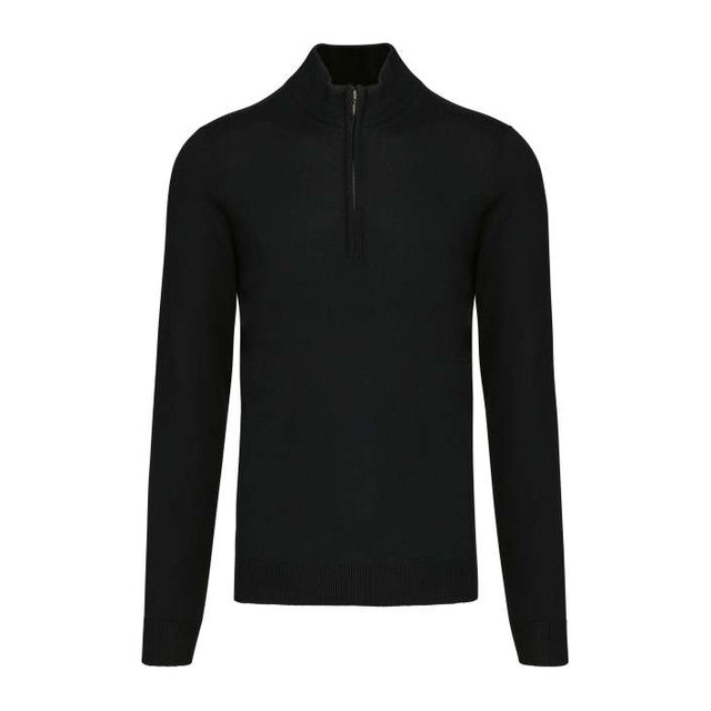 Men's Zip Neck Jumper