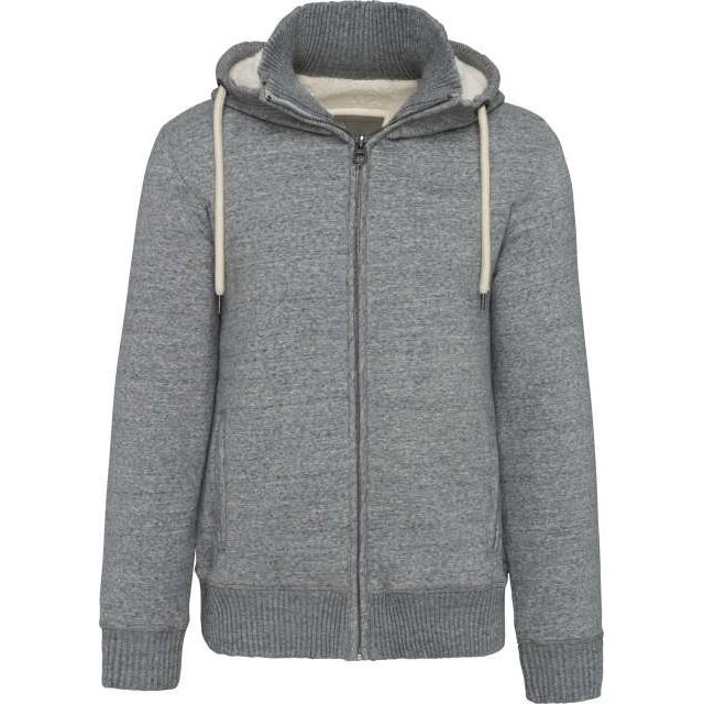 Vintage Sherpa-Lined Fleece Jacket
