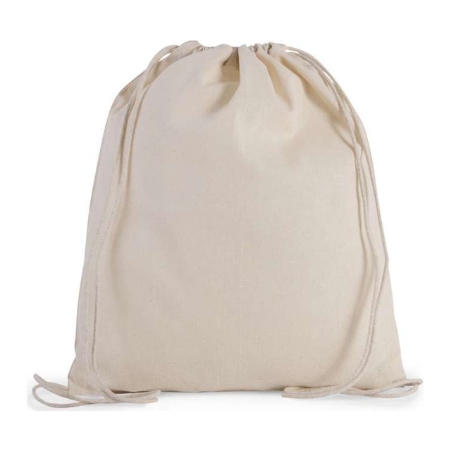 Organic Cotton Small Drawstring Bag – Natural
