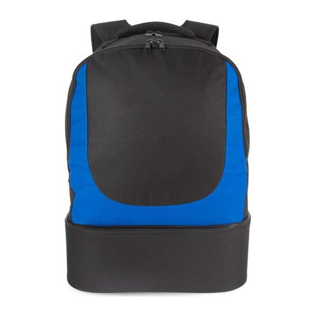 Sports Bag With Semirigid Bottom – Black/Royal Blue