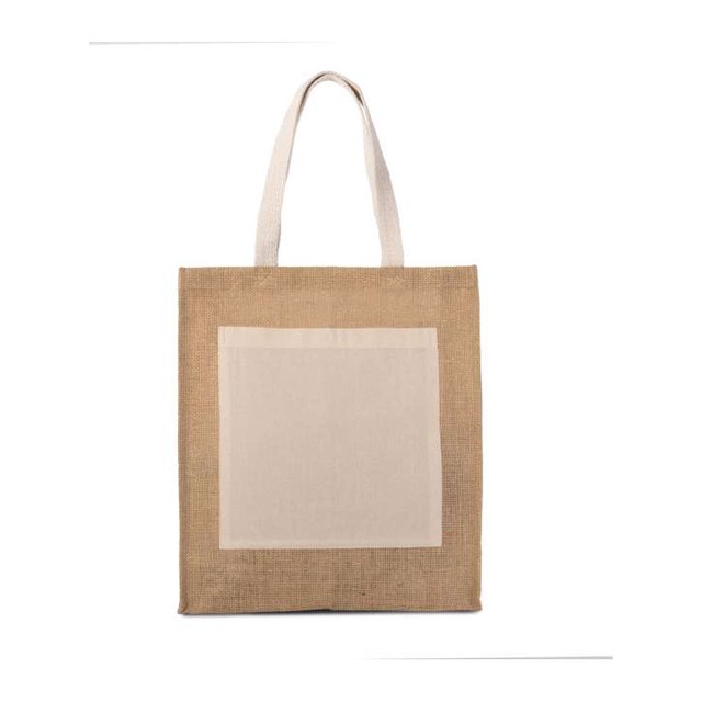 Jute Shopper Bag – Natural/Gold