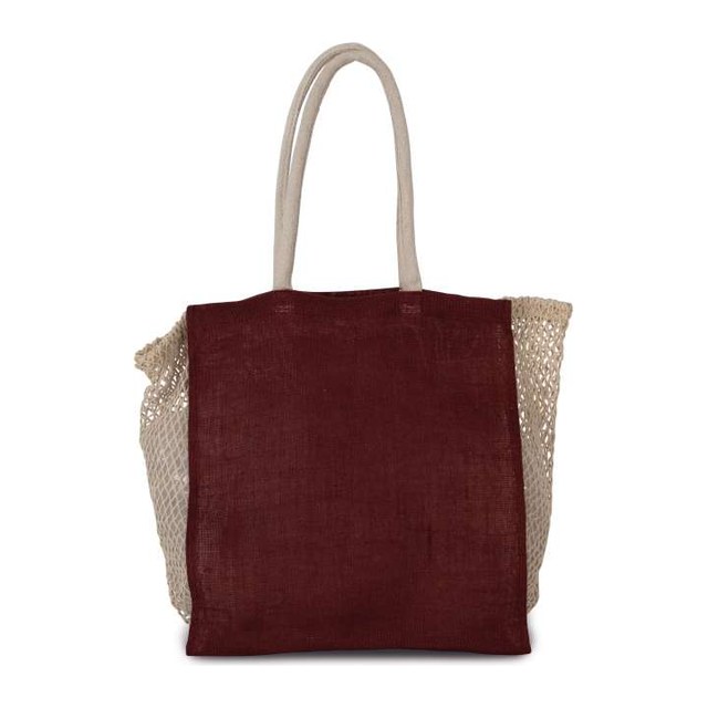 Shopping Bag With Mesh Gusset