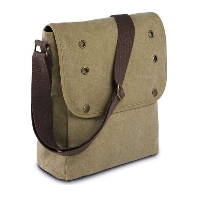 Canvas Shoulder Bag – Vintage Khaki