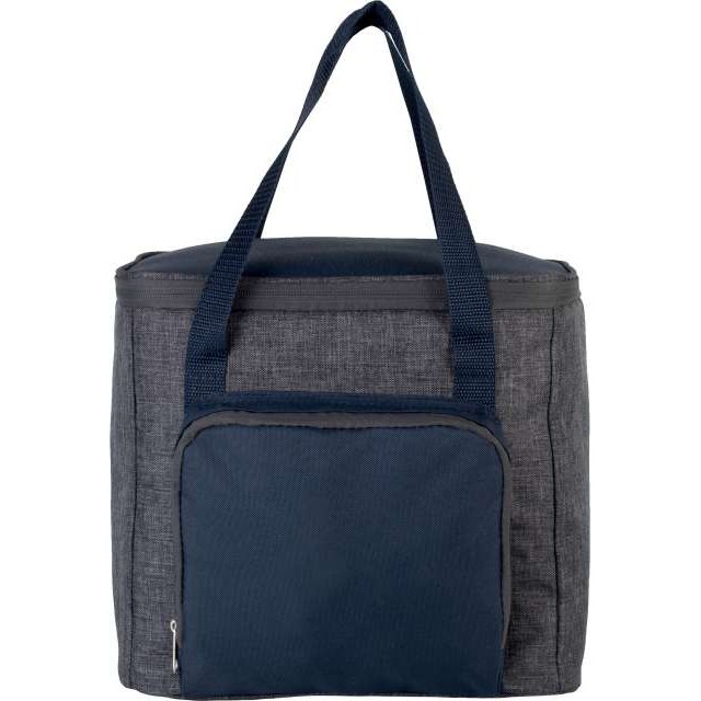 Cool Bag With Zipped Pocket – Dark Grey Heather/Navy