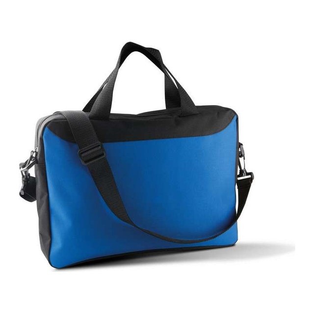 Document Bag – Black/Royal Blue