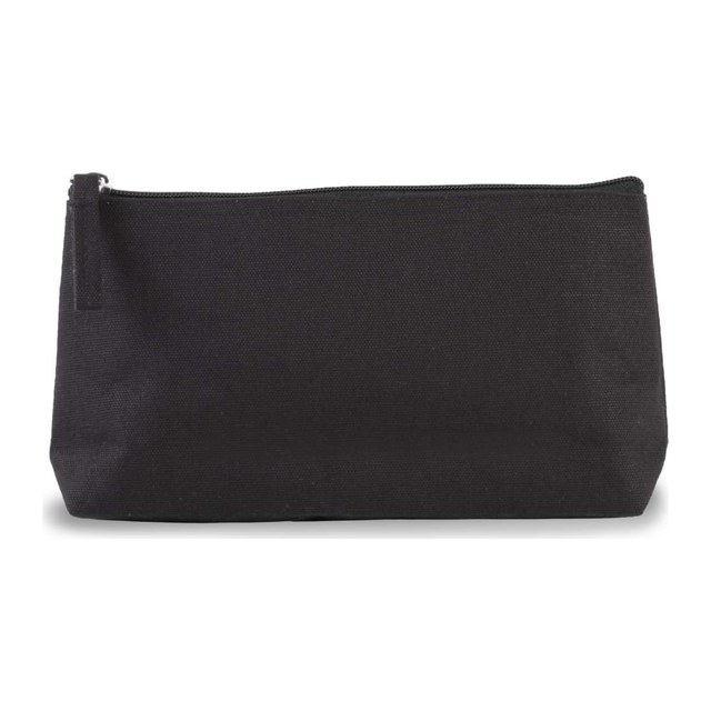 Cotton Canvas Toiletry Bag – Black