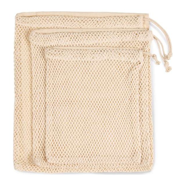 Mesh Bag With Drawstring Carry Handle