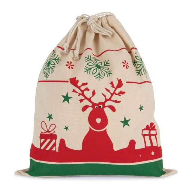 Drawstring Bag With Christmas Patterns