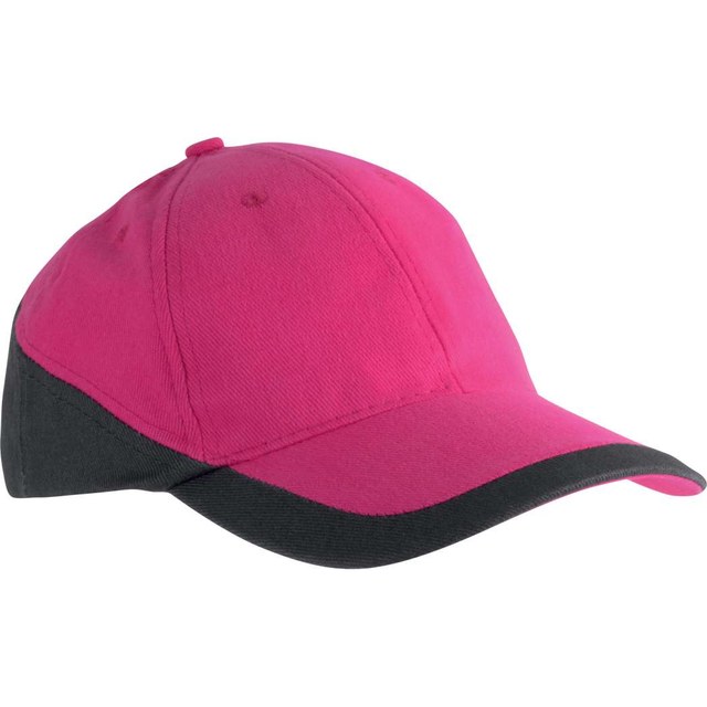 Racing - Two-Tone 6 Panel Cap – Fuchsia/Dark Grey