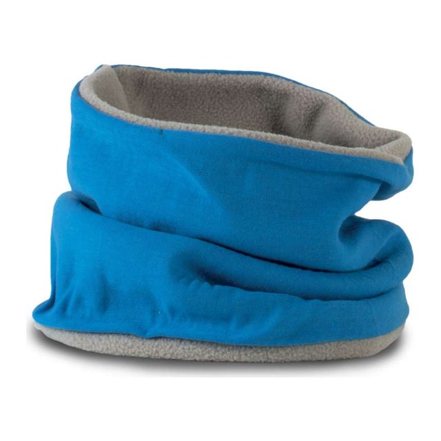 Fleece-Lined Neckwarmer – Lagoon/Light Grey