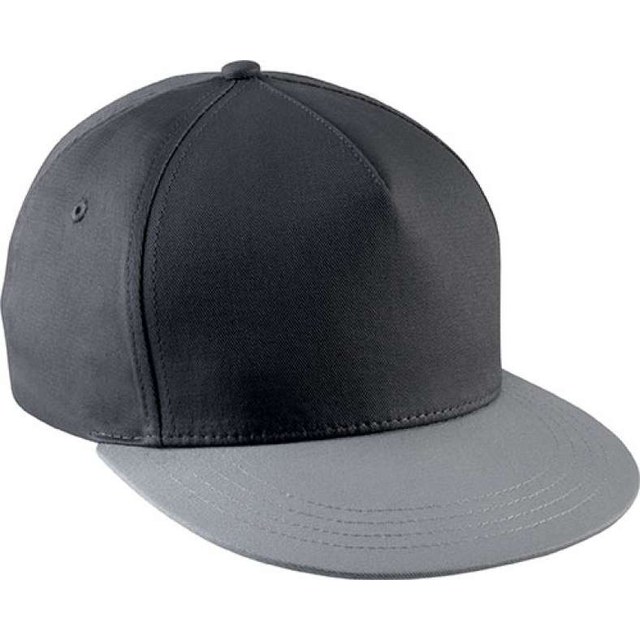 Snapback Cap - 5 Panels – Dark Grey/Light Grey
