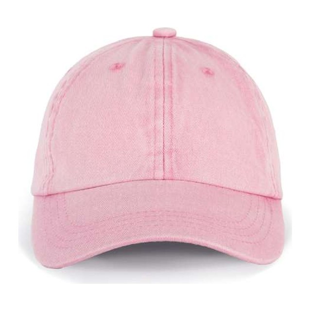 6 Panels Vintage Cap – Dark Pink Washed