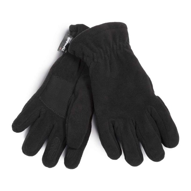 Thinsulate™ Polar-Fleece Gloves – Black