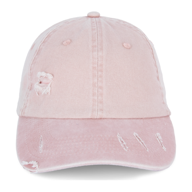Eco-Friendly Unisex Ripped Effect Cap – Washed Petal Rose