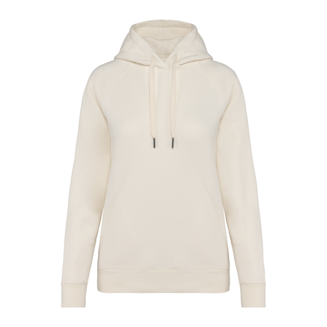 Ladies' Eco-Friendly Raglan Hooded Sweatshirt – Ivory